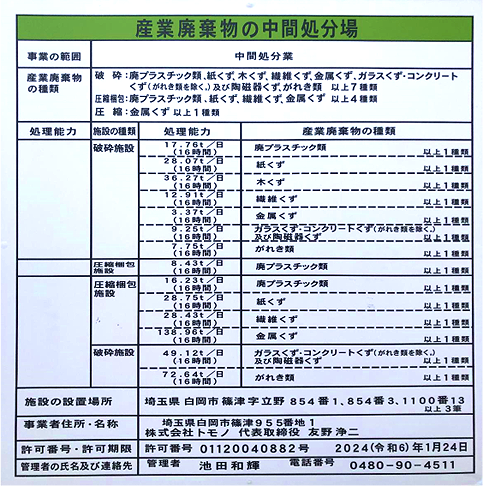 産業廃棄物処理施設